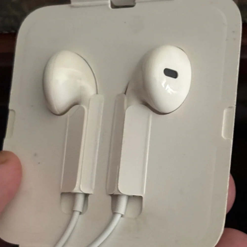 Apple White Wired Earbuds in Protective Case